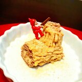 離乳食カミカミ期クリスマスにブッシュドノエル